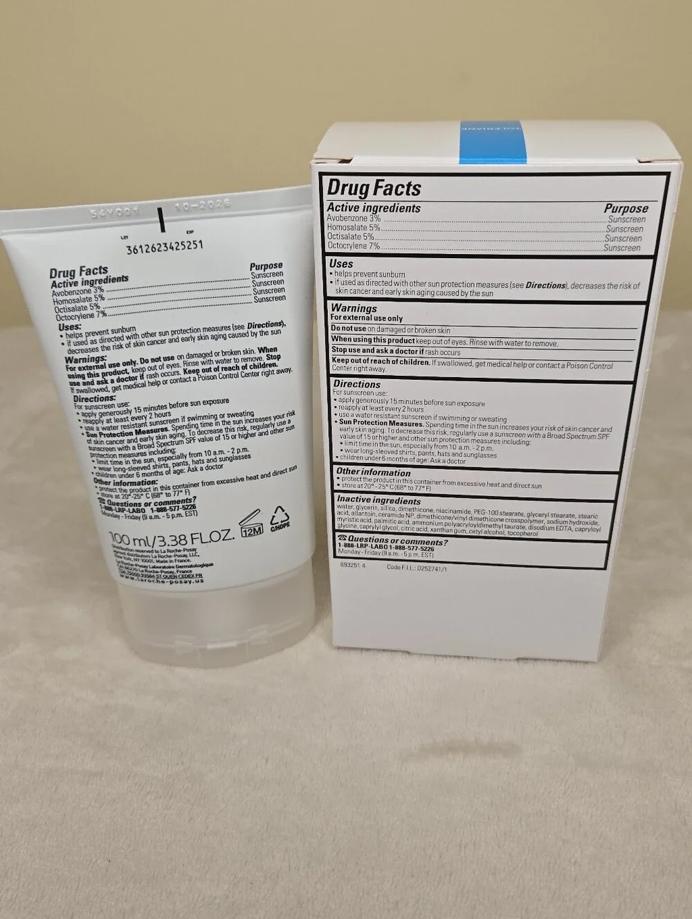 La Roche Posay Toleriane Double Repair Face Moisturizer UV Broad Spectrum SPF 30